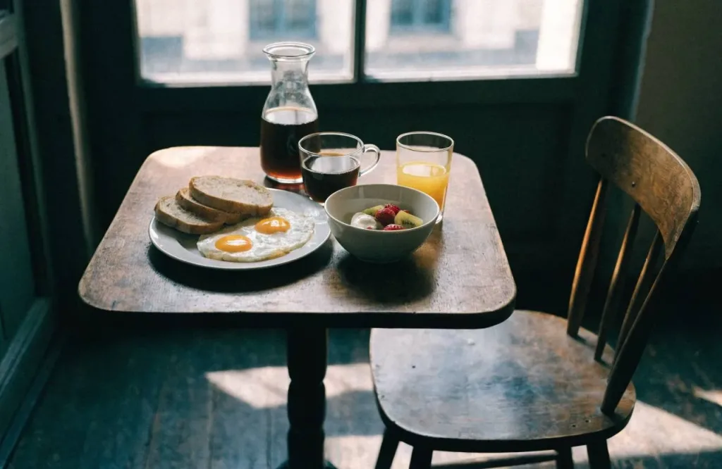 Mesa de brunch de fin de semana